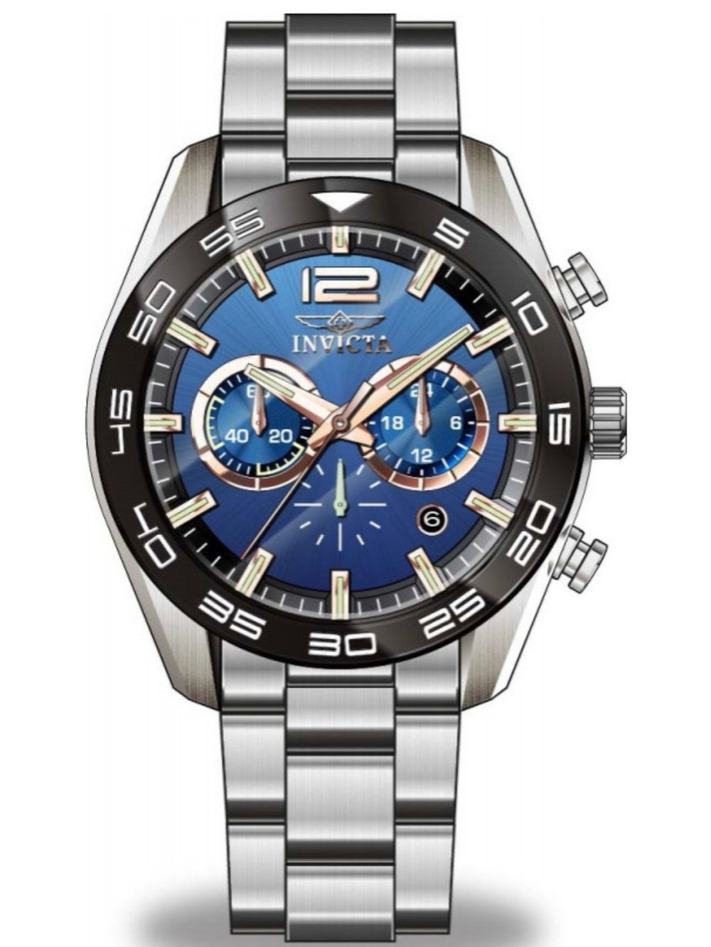 Invicta Speedway Dynamite Men’s Watch- 46.5, Steel, Dark Blue Dial(50177)